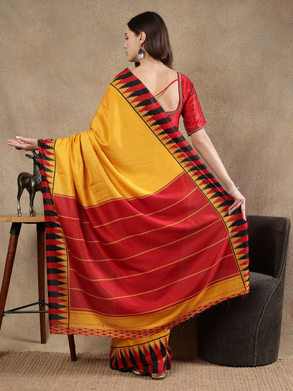 Classy printed silk blend Saree