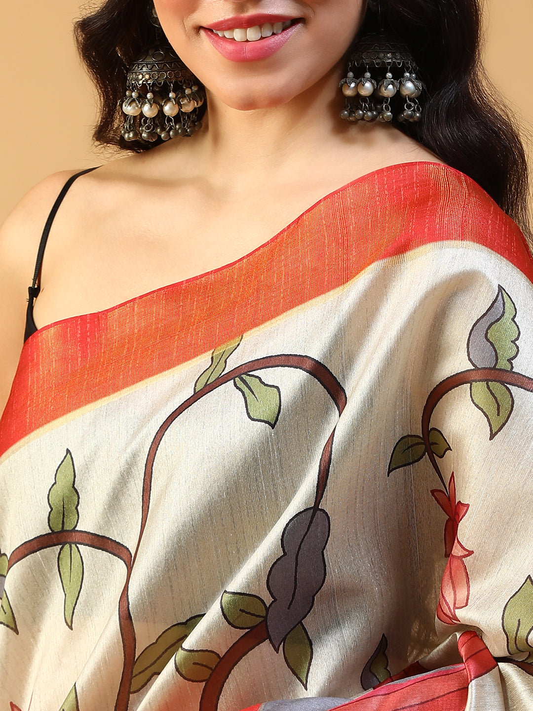 Ethnic Motif printed Kosa silk saree